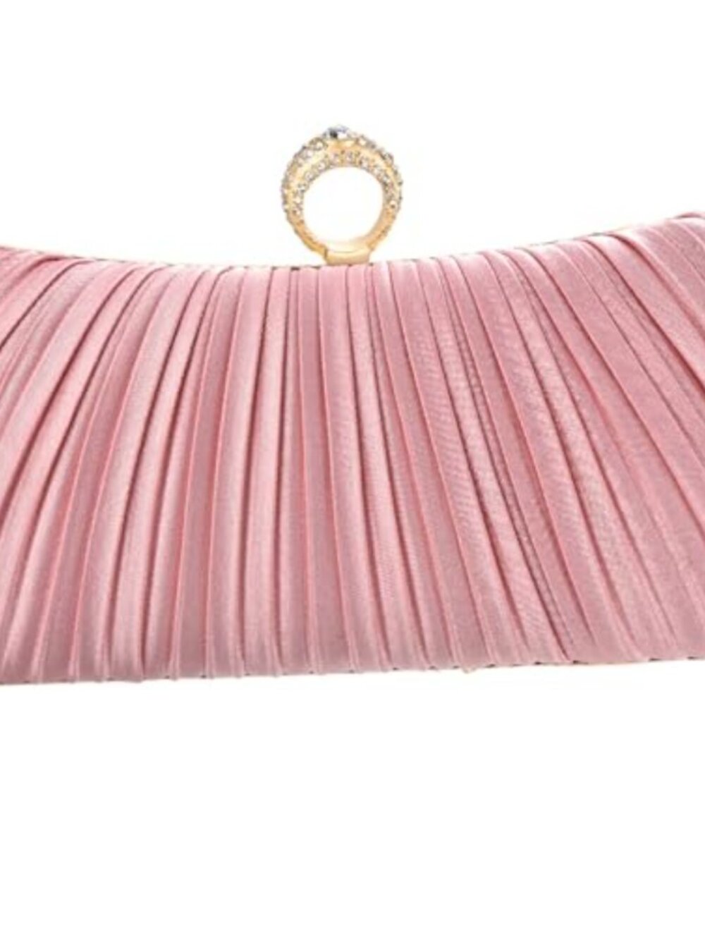 AMOUR DE LOTUS Silk Clutch Convertible Chain Crossbody Evening Bag
